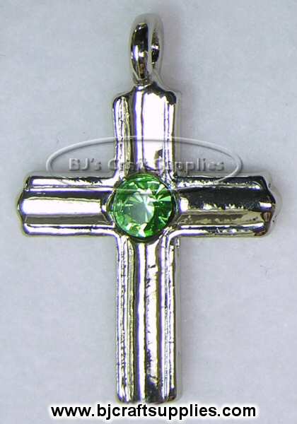 charms    cross  AUGUST PERIDOT Birthstone  pendants Cross Cross Pendants  Charms Cross