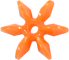 Starflake Beads - Orange Op - Sunburst Beads - Starburst Beads - Ferris Wheel Beads - Paddlewheel Beads - 