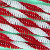 Candy Cane Pipe Cleaners (Chenille Stems) - Red And White Striped - Striped Pipe Cleaners - Striped Chenille Stems