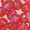 Rosebud Beads - Red Ab - AB Beads - Rosebud Flower Beads - Rose Beads