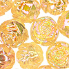 AB Rosebud Flower Beads - Champagne - AB Beads - Rosebud Flower Beads