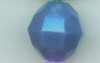 Faceted Beads - 10mm Beads - Facet Beads - Williamsburg Blue Op - Faceted Plastic Beads - Acrylic Faceted Beads - 10mm Faceted Beads