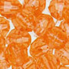 Faceted Beads - Faceted Acrylic Craft Beads - Orange - Fishing Beads - Acrylic Faceted Beads - Plastic Faceted Beads - Faceted Craft Beads - 