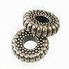 Corrugated Ring - Antique Silver Wash - Corrugated Bead - Corrugated Spacer Bead