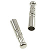 Embossed Tapered Bolo Tie Tips - Silvertone - Bolo Making Supplies - Bolo Supplies