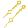 Clock Hands - Clock Arms - Gold - Replacement Clock Hands - Black Clock Hands