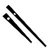 Clock Hands - Clock Arms - Black - Replacement Clock Hands - Black Clock Hands