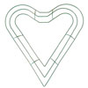 Heart Shaped Wire Wreath Form - Green - Heart Shaped Metal Wreath Form - Wreath Forms - Wreath Making Supplies - Wire Wreath Forms - Wire Wreath - Metal Wreath Frame