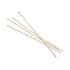 Long Head Pins - Gold Plated Brass - Jewelry Making Supplies - Head Pins - Extra Long Jewelry Head Pins