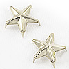 Silver Star Studs - Studs for Clothing - Fabric Studs - Silver - Silver Studs for Clothing - Silver Nailheads - Bedazzler Studs