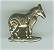 Zebra Shaped Pronged Metal Nailheads - Silver - 