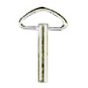 Triangle Head Key for Music Boxes - Nickel - Winding Music Box Key - Winder Music Box Key