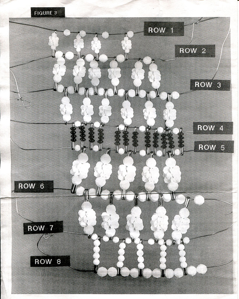 Beaded Snowman Pattern Figure 2 - Free Craft Pattern