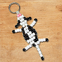 Beaded Cow KeyChain Pattern - Fun Beaded Key Rings