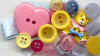 Teddy Bear Buttons - Assorted - Teddy Bear Themed Button and Decorating Set