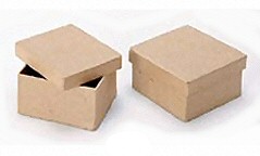 Paper Mache Boxes - Square and Rectangle