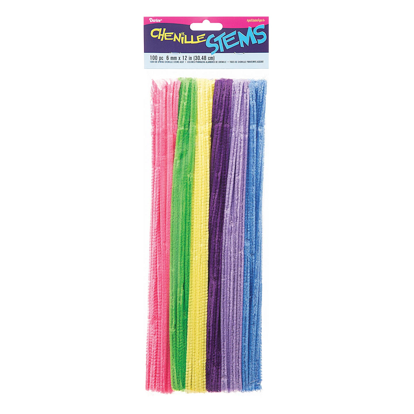 12 Plain Purple Chenille (Pipe Cleaner) 6MM Stems Choose Package Amount  (25)