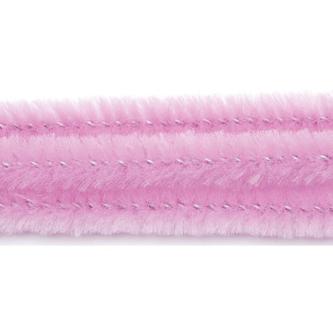 The Crafts Outlet Chenille Stems, Pipe Cleaner, 12-inch (30-cm), 25-pc,  Light Pink