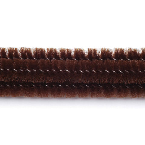 Luxury Chenille Pipe Cleaner Brown